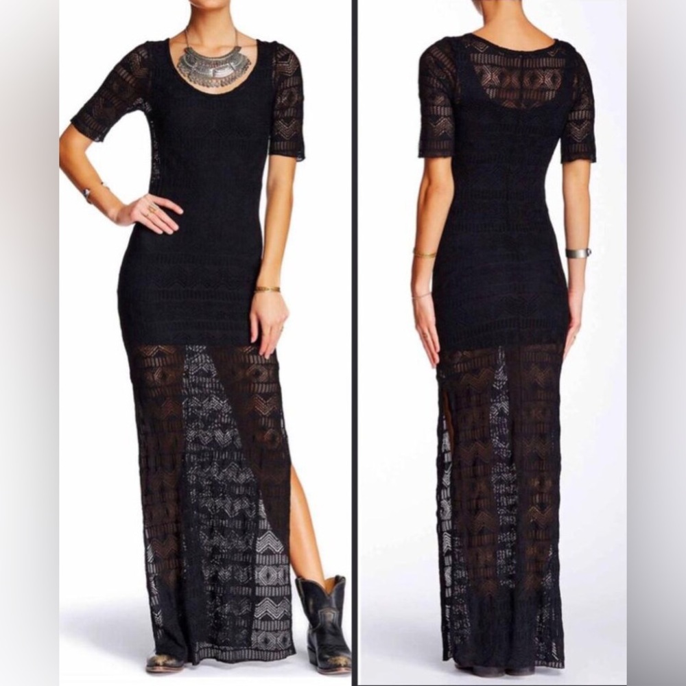 NTW FREE PEOPLE LACE MAXI DRESS
